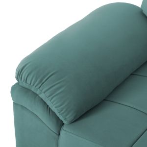 Right-angle sofa bed Jade Hm3144,04r with plush fabric, green color 250x80-180x73-88hcm