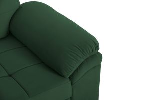 Left corner sofa bed Jade Hm3144,05l with plush fabric Cyprus green 250x80-180x73-88hcm