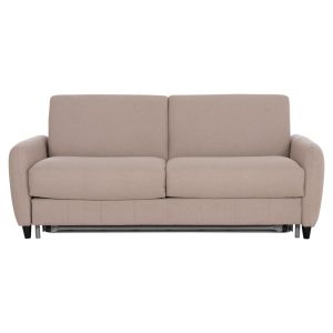 Sofa bed with folding mattress Etudine Hm3311.02 beige fabric 190x98x90cm