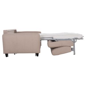 Sofa bed with folding mattress Etudine Hm3311.02 beige fabric 190x98x90cm