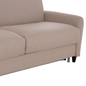 Sofa bed with folding mattress Etudine Hm3311.02 beige fabric 190x98x90cm