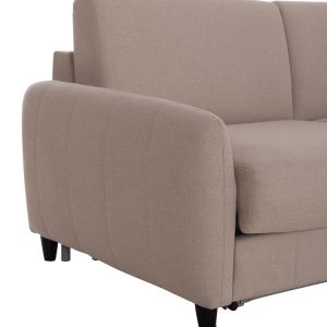 Sofa bed with folding mattress Etudine Hm3311.02 beige fabric 190x98x90cm