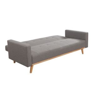 Sofa bed three-seater Carlos ε9922.2 fabric, light gray color