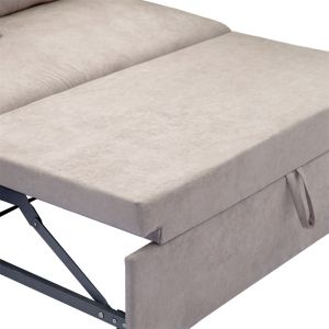 Lilian reversible sofa bed in beige color 225x148x81cm