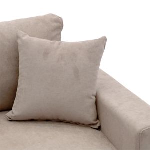 Lilian reversible sofa bed in beige color 225x148x81cm