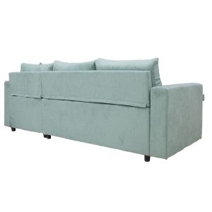 Lilian reversible sofa bed, mint color, 225x148x81cm