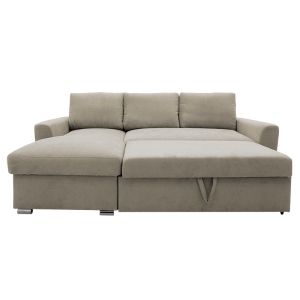 Corner sofa bed Belle beige 236x164x88cm