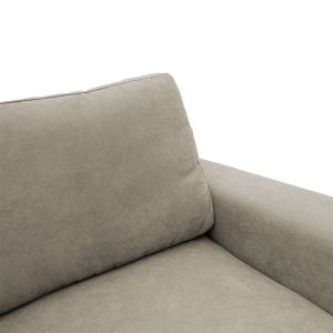 Belle corner sofa bed with beige fabric 236x164x88cm