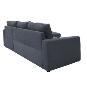 Corner sofa bed Belle anthracite 236x164x88cm
