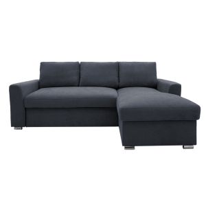 Corner sofa bed Belle anthracite 236x164x88cm