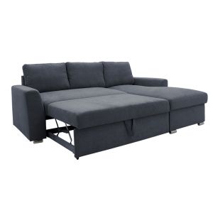 Corner sofa bed Belle anthracite 236x164x88cm