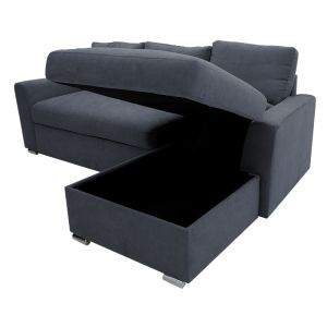 Corner sofa bed Belle anthracite 236x164x88cm
