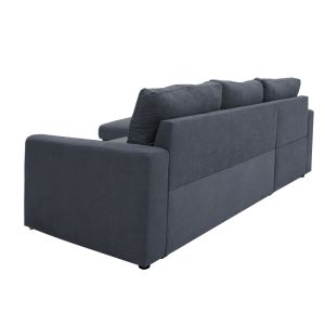 Corner sofa bed Belle anthracite 236x164x88cm