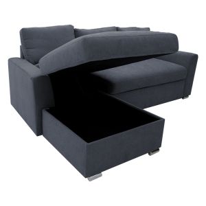 Corner sofa bed Belle anthracite 236x164x88cm