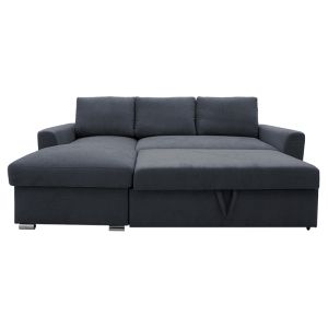 Corner sofa bed Belle anthracite 236x164x88cm