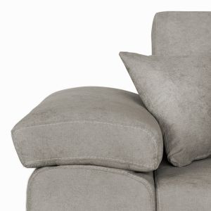 Comy reversible corner sofa bed beige-brown 286x160x75-90cm