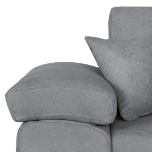 Comy reversible corner sofa bed, gray, 286x160x75-90cm