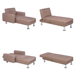 Reversible corner sofa bed Holden Hm3147,02 in beige color 265x151x78cm