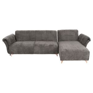 Extendable corner sofa bed Mailo, dark gray fabric-metal legs 300x150x80hcm Hm6071,02