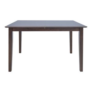 Extendable wooden table Mabor in walnut color 120-150x80x73.8cm
