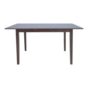 Extendable wooden table Mabor in walnut color 120-150x80x73.8cm