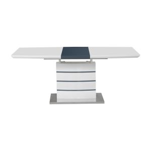 Extendable table Darsile gray-charcoal MDF 140-180x90x76cm