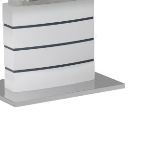 Extendable table Darsile gray-charcoal MDF 140-180x90x76cm