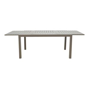 Lafla aluminum extendable table in champagne color 160-240x90x75cm