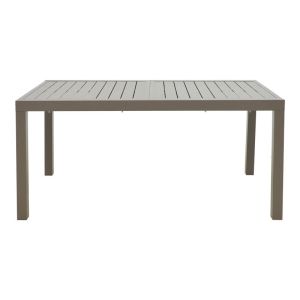 Lafla aluminum extendable table in champagne color 160-240x90x75cm