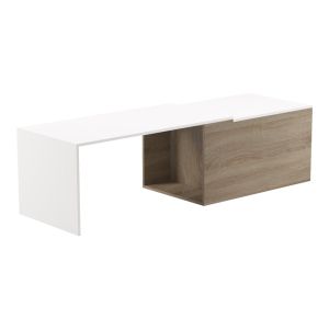 Разтегателна масичка за кафе Extera в бяло-сонома нюанс 100-160x50x45см