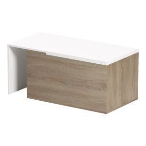 Разтегателна масичка за кафе Extera в бяло-сонома нюанс 100-160x50x45см