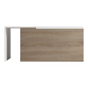 Разтегателна масичка за кафе Extera в бяло-сонома нюанс 100-160x50x45см