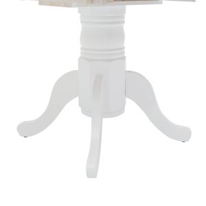 Extendable dining table Lars Nirvana rubber wood D100(+38)x100x75cm