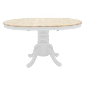 Extendable dining table Lars Nirvana rubber wood D100(+38)x100x75cm