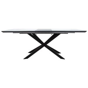 Extendable dining table Palan Mdf with marble effect 160-200x80x77cm