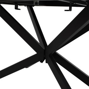 Extendable dining table Palan Mdf with marble effect 160-200x80x77cm