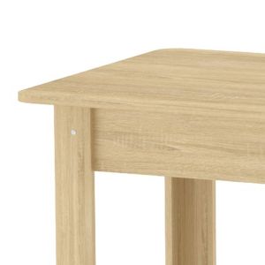 Extendable dining table Quiin sonoma color 120-174x70x73.5cm