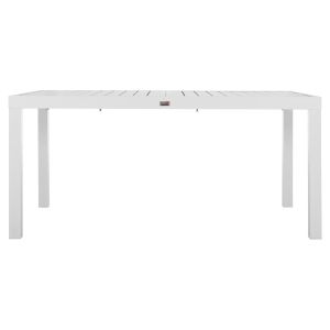 Extendable dining table Krum Hm6277.01 aluminum color white 160-240x90x73cm.