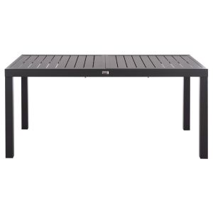 Extendable dining table Krum Hm6277.03 aluminum color dark gray 160-240x90x73cm.