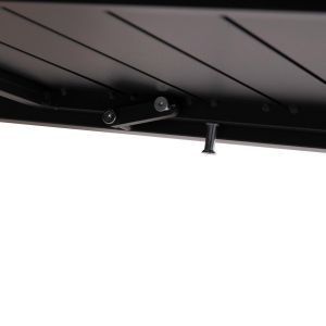 Extendable dining table Krum Hm6277.03 aluminum color dark gray 160-240x90x73cm.