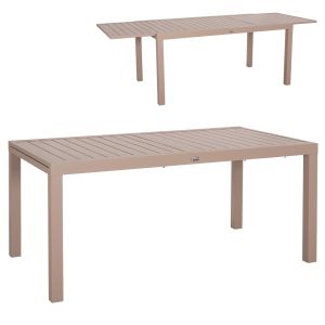Extendable dining table Krum Hm6277.04 aluminum cappuccino color 160-240x90x73w.