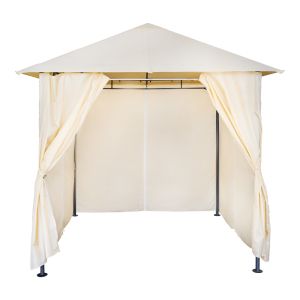 APEX ARROW FRAME MADE OF BLACK METAL WITH BEIGE FABRIC 2.5X2.5 M