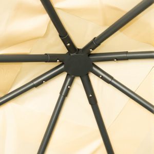 APEX ARROW FRAME MADE OF BLACK METAL WITH BEIGE FABRIC 2.5X2.5 M