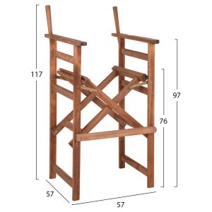 Рамка за висок режисьорски стол Palmer Hm5578,01 57x57x117hcm