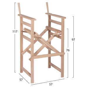 Рамка за висок режисьорски стол Palmer Hm5578,04 57x57x117hcm