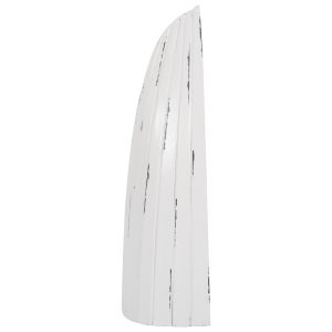 Vertical bottle rack in the shape of a boat made of mahogany wood 10 places Hm9493 36x26x92.5cm