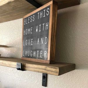 Wall shelves 2pcs 60x14x16cm
