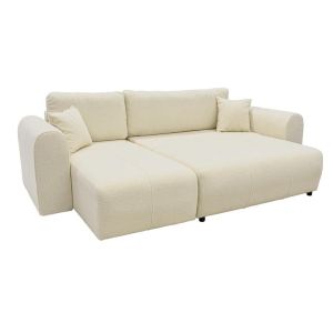 Реверсивен разтегателен ъглов диван Fiesta цвят бял 265x165x95см