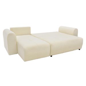 Реверсивен разтегателен ъглов диван Fiesta цвят бял 265x165x95см