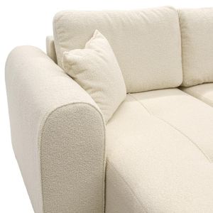Реверсивен разтегателен ъглов диван Fiesta цвят бял 265x165x95см